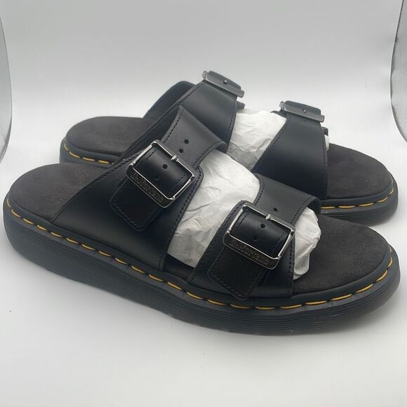 Dr Martens Men's Josef Sandals SIZE 9 MEN BLACK - Picture 1 of 8